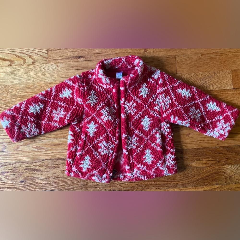 GAP Red and White Nordic Sweater